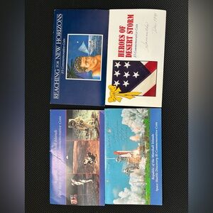 4 $5 vintage  Coins moon, space, Desert Storm, new horizons Marshall Islands
